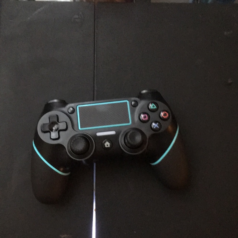 PS4 with controller